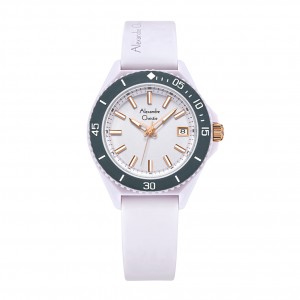 Alexandre Christie AC 2B34 Rosegold Purple Rubber Lady LDRRGPUGR